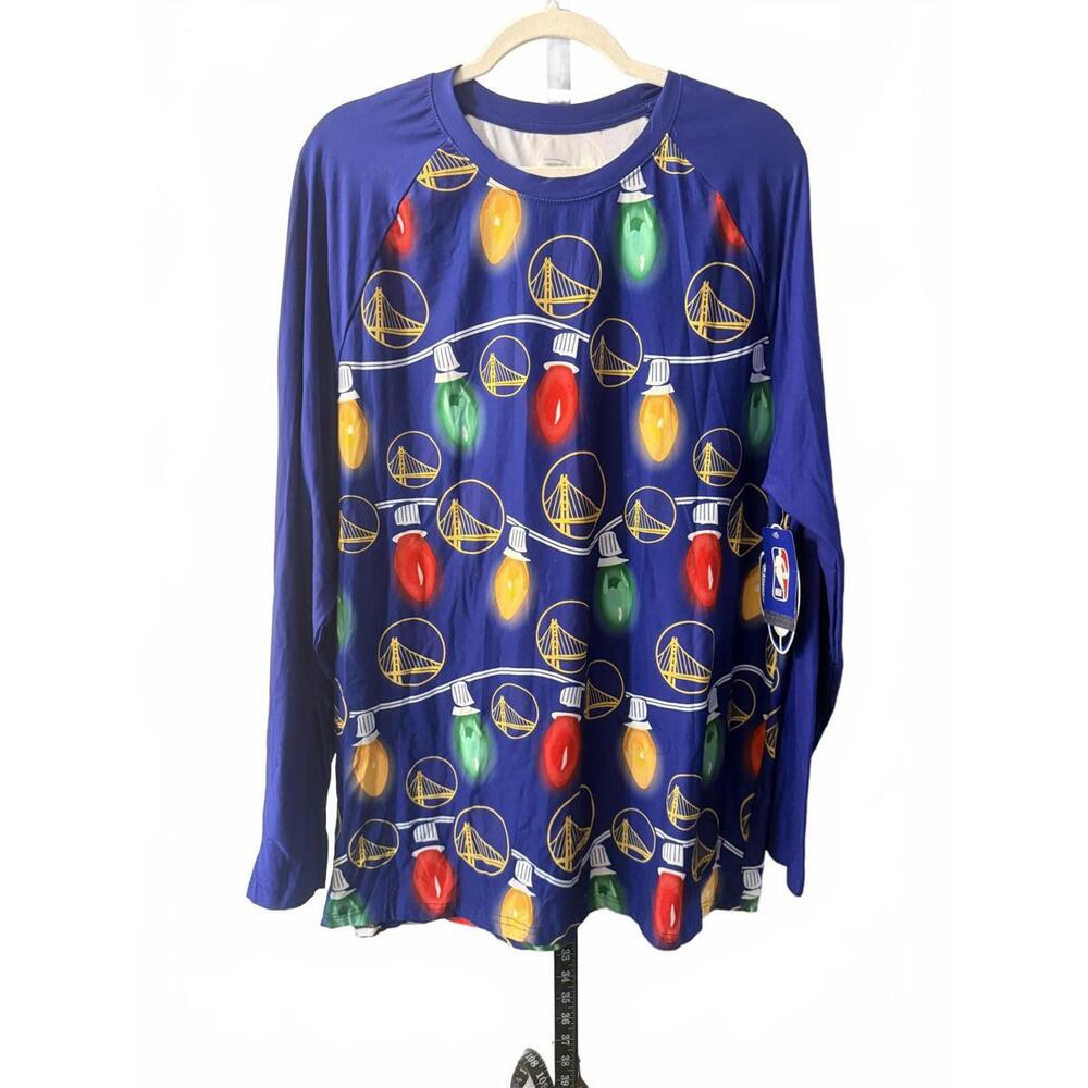 Golden State Warriors NBA Holiday Light Bulb Long Sleeve
